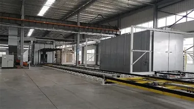 Линия автоматического нанесения порошковых покрытий